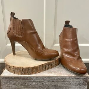 XAppeal High Heel Caramel Brown Boots Size 8